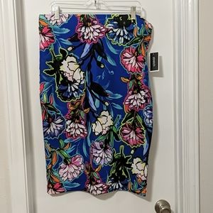 NWT Floral Midi Skirt Size XL